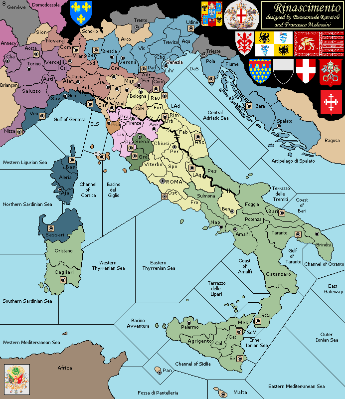 La mappa della variante Rinascimento