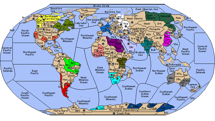 La mappa della variante World